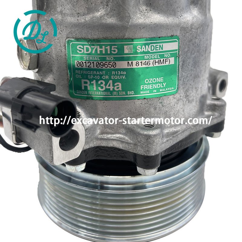 খননকারী শুরু SANDEN SD7H15 24V খননকারীর এসি কম্প্রেসার 0012109650 0