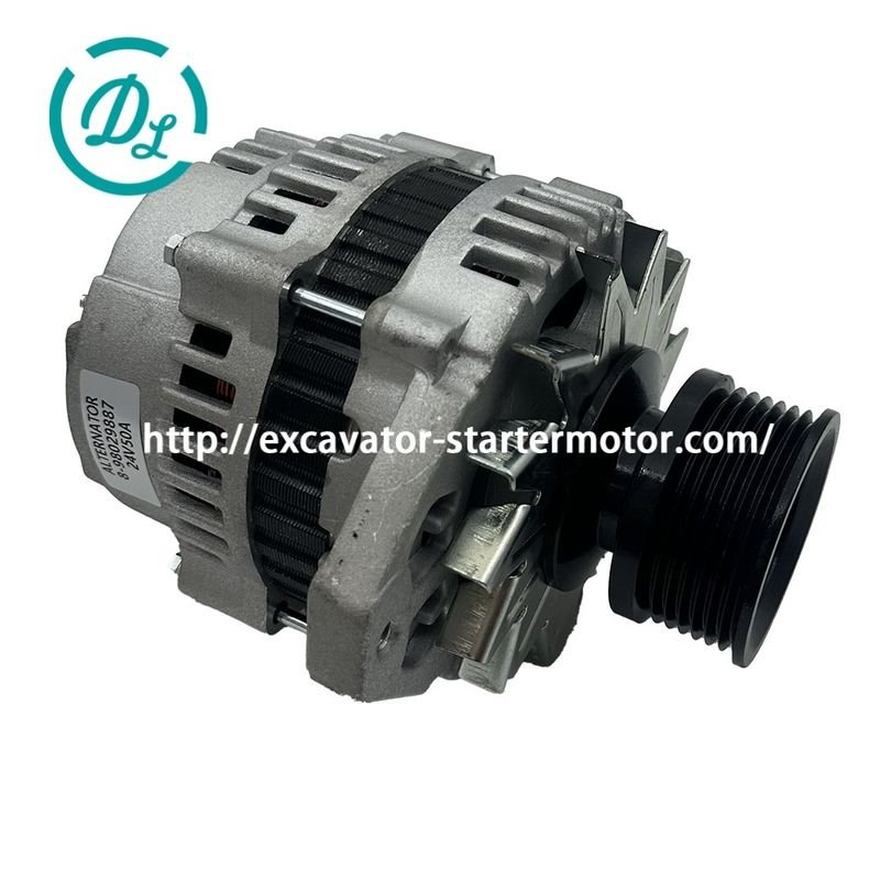 Alternateur d'excavatrice EexcavaStart 24V 50A 4HK1 OEM 8-98029887-2 8-98075026-0 0