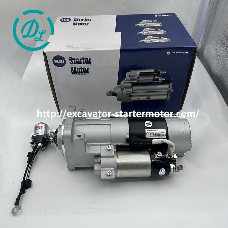 D7D D7E इंजन के लिए EexcavaStart 24VDC खुदाई स्टार्टर मोटर M9T62671 0