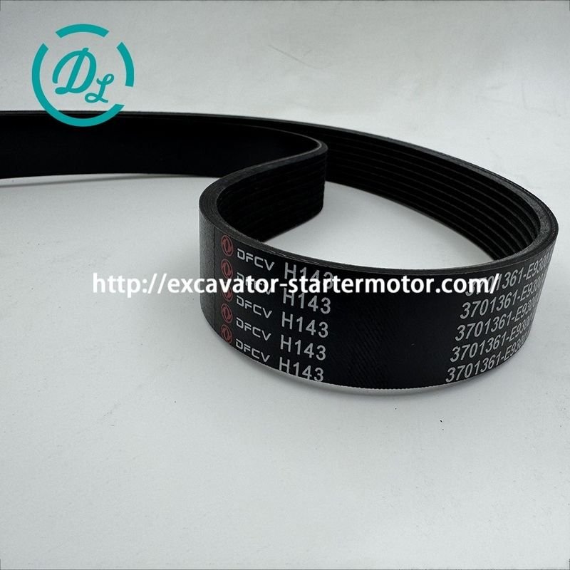 Eexcava Mulai Dongfeng DII Fan Belt 3701361-E9300 8PK1560 Suku Cadang Mesin 1