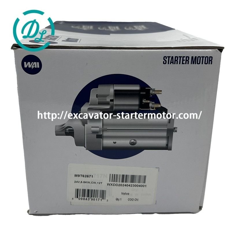 EexcavaStart 24VDC Motor Starter Ekskavator M9T62671 untuk Mesin D7D D7E 3