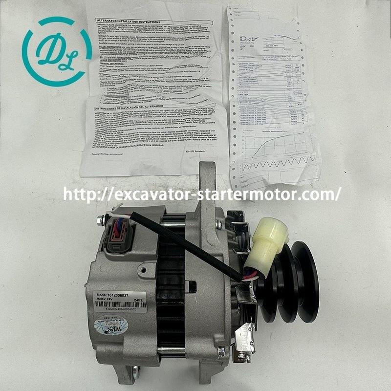 EexcavaStart WAI A4TU5185 20113N Alternator Excavator 24V 50A 6HK1 Mesin 0
