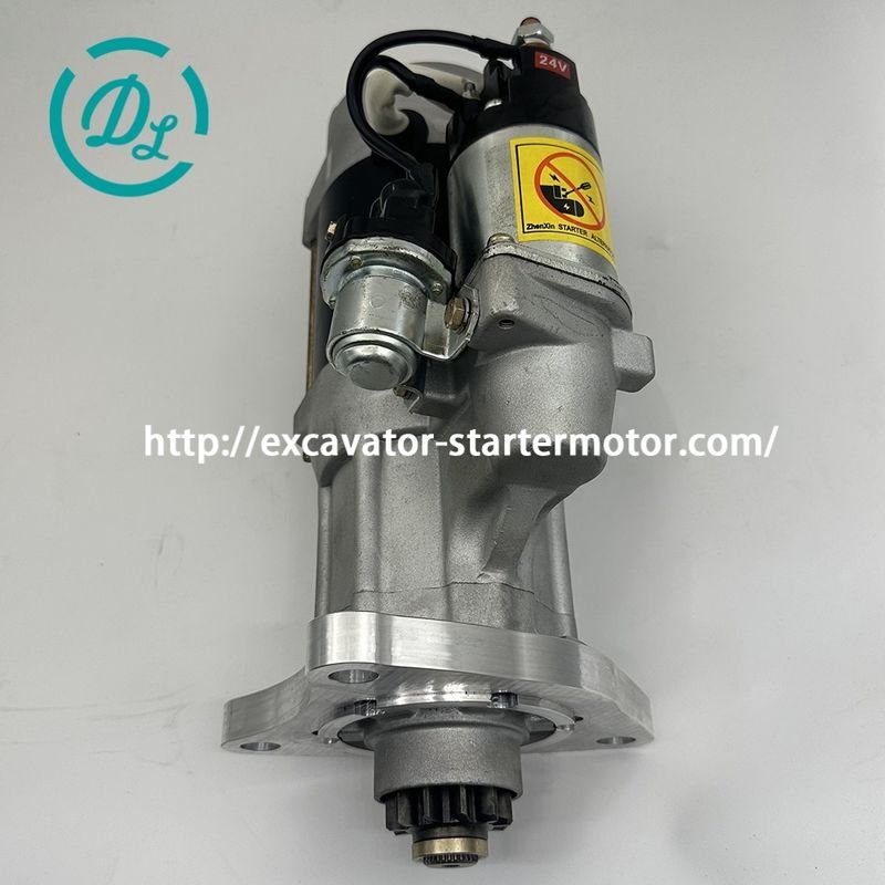 EexcavaStart Yanmar 6LAAE Motor Pemula Ekskavator 24V 11T OEM 148616-77012 0