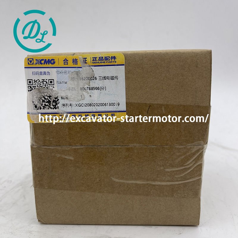 EexcavaStart XCMG XE35U 油圧ショベル 3 線ソレノイドバルブ ウォーターバルブ 12V 0