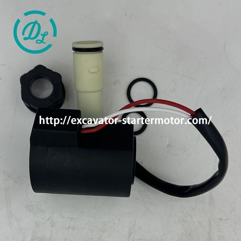 EexcavaStart 24V ソレノイドバルブコイル EC210B OEM 14550884 14527267 掘削機部品 0