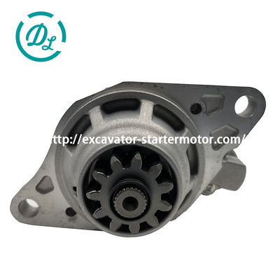 24V excavator starter motor illustrating voltage matching for heavy equipment