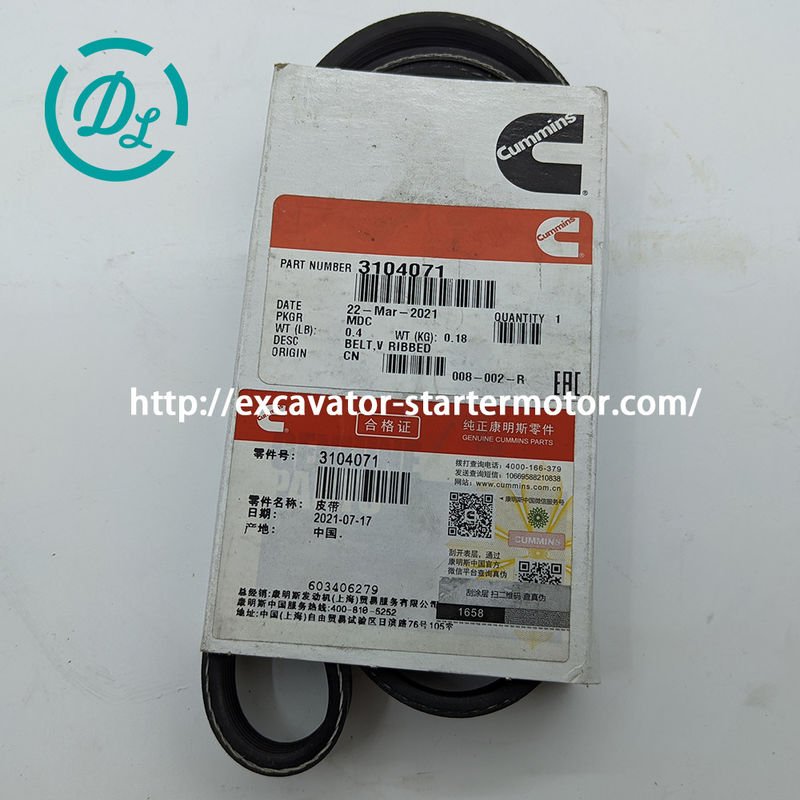 EexcavaStart کمینز QSX15 V تسمه شیاردار 3104071 6PK1605 قطعه موتور OEM 0