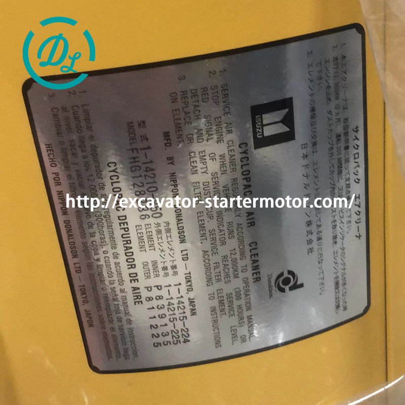 پاک کننده هوا ISUZU 6HK1 Cyclopac OEM 1-14210850-0 FHG128236 0