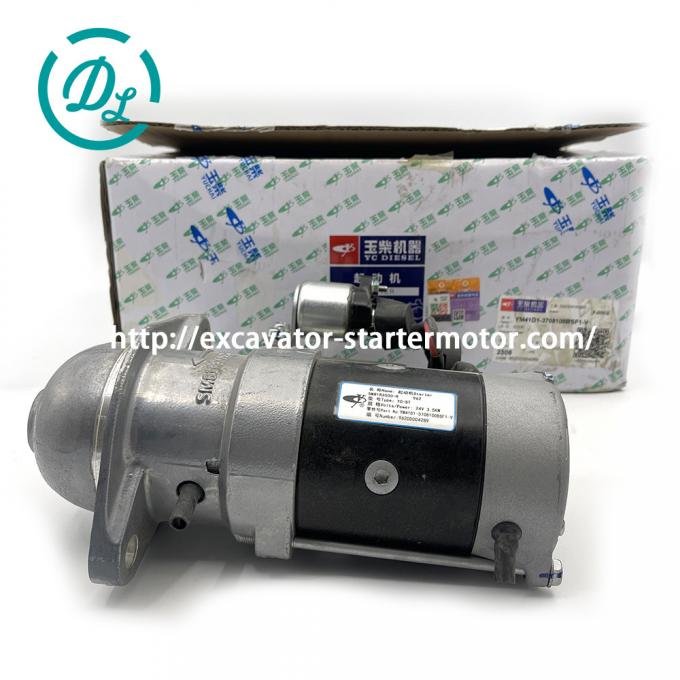 EexcavaStart Yuchai Y24 24V 3.5KW Excavator Starter Motor YM41D1-3708100BSF1-V 0