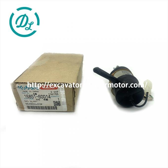 EexcavaStart Kubota 12VDC Fuel Shut Off Solenoid for D722 Z482 Engines 0