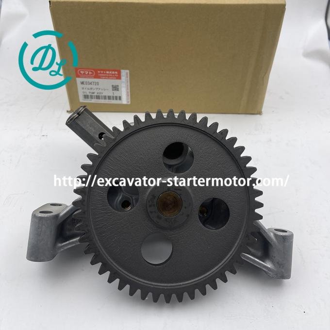 EexcavaStart YAMATO 48T Oil Pump ME034720 for Mitsubishi 6D14 Engine 24V 2