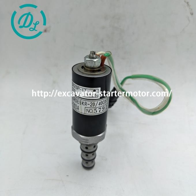 EexcavaStart 40C07-203A Hydraulic Pump Solenoid Valve 24V for Kobelco SK200-6 1