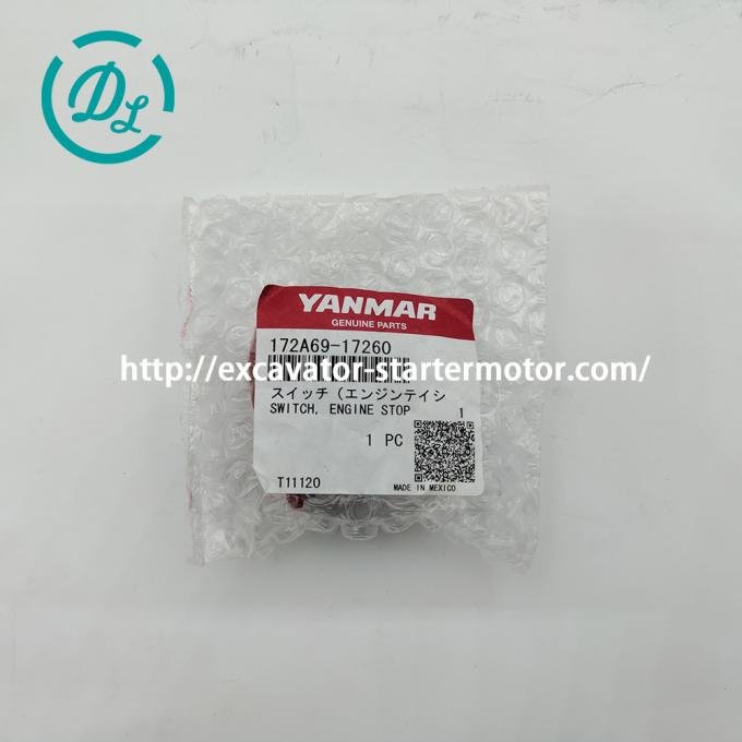EexcavaStart Yanmar Excavator Engine Stop Switch 172A69-17260 24V 0