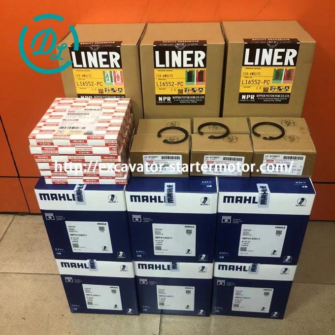 EexcavaStart ISUZU 6WG1 Engine Piston Kit & Ring Set OEM 1-12112964-2 8