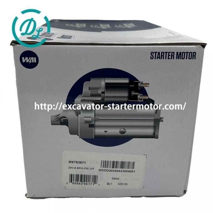 EexcavaStart 24VDC Excavator Starter Motor M9T62671 for D7D D7E Engine 3