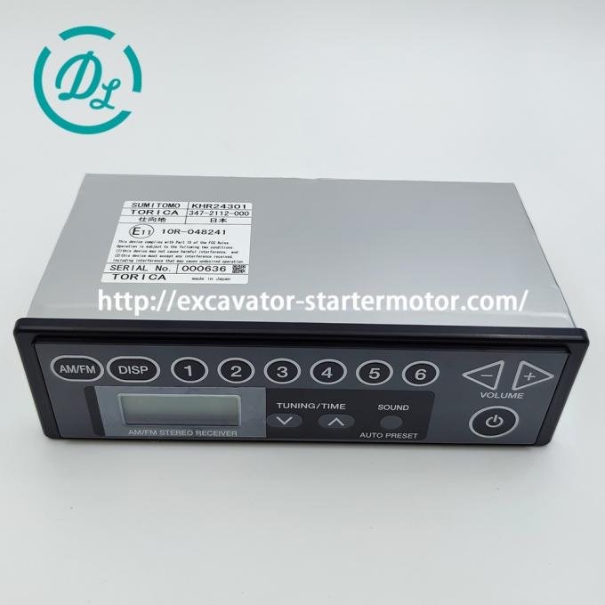 EexcavaStart Sumitomo SH225X-3B Excavator Radio Receiver 24V OEM KHR24301 2