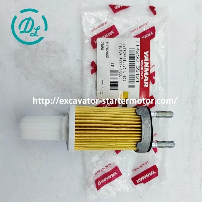 EexcavaStart Yanmar 114250-55121 Fuel Filter Assembly for L400N L100N L100EE 2