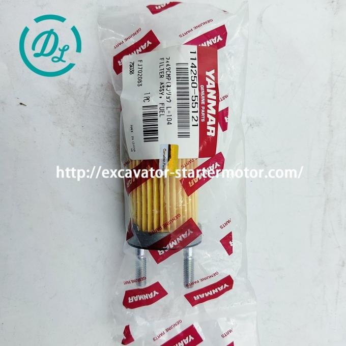 EexcavaStart Yanmar 114250-55121 Fuel Filter Assembly for L400N L100N L100EE 3
