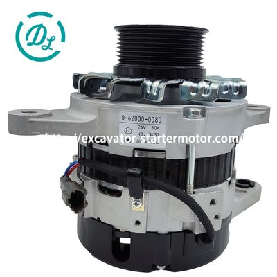 24V 50A 8-98092116-0 Excavator Alternator 0-62000-0080 714/40523