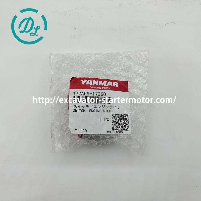 EexcavaStart Yanmar Excavator Motor Stop Switch 172A69-17260 24V 0