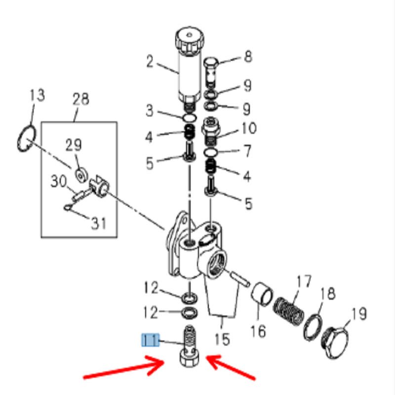 ISUZU 6BG1 Ремень охлаждающего вентилятора OEM 1-13671499-0 Часть двигателя 4