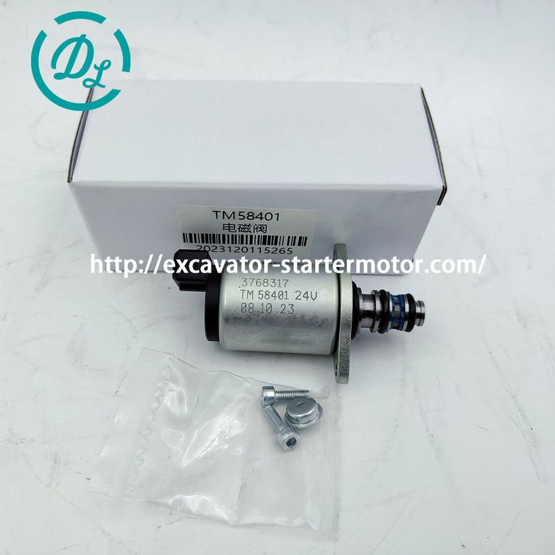 EexcavaStart Excavadora v&aacute;lvula de solenoide 3768317 TM58401 24V Parker 1