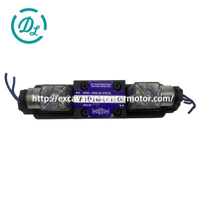 ซื้อ ชุดวาล์วโซลินอยด์ไฮดรอลิก DSG-02-3C6-DL DC24V สำหรับรถขุด การผลิตออนไลน์