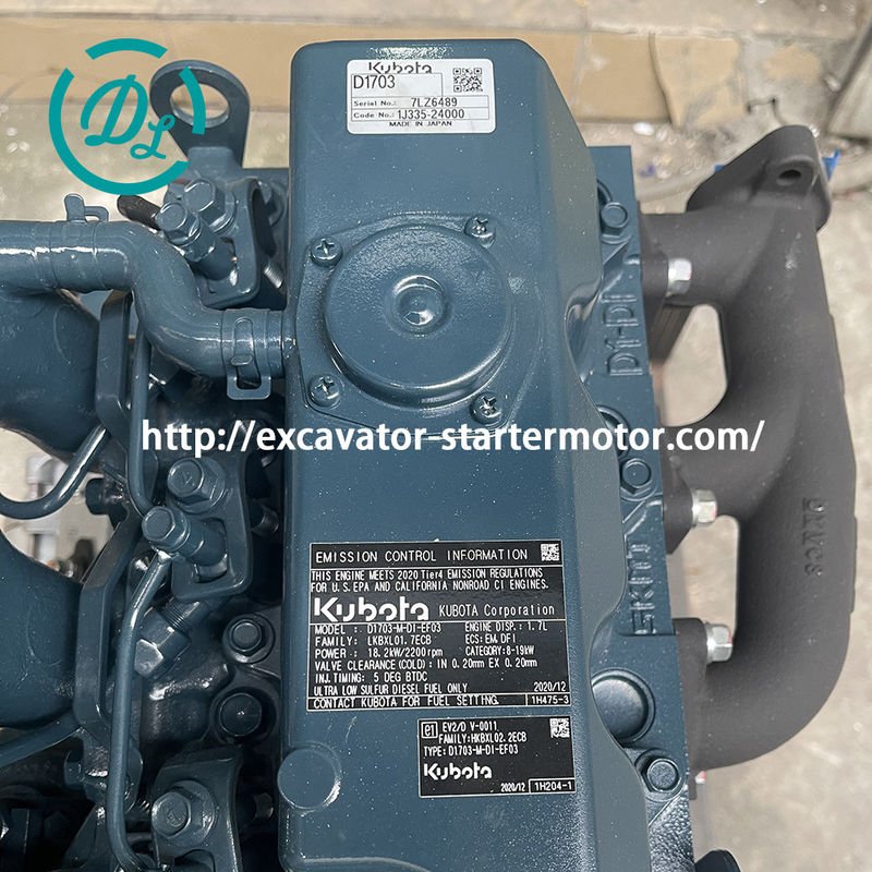 Kubota D1105 Động cơ diesel 18.1KW 2800rpm OEM 1K530-87271 3