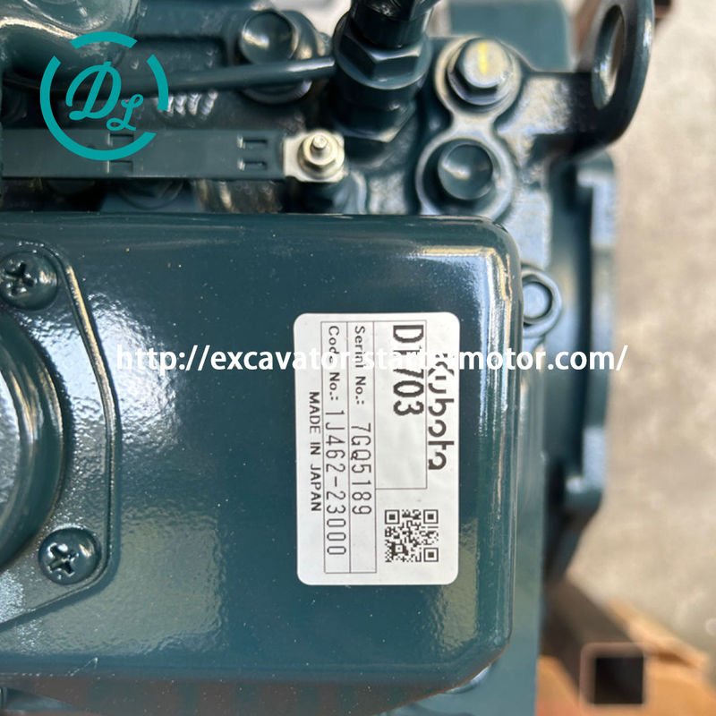 Khởi động m&aacute;y đ&agrave;o Kubota D1703 Động cơ Diesel 20.7KW 12VDC OEM D1703-EDM 4