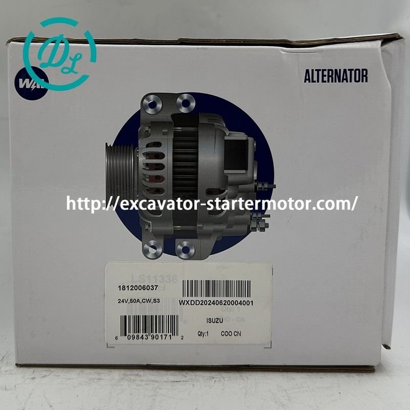 EexcavaBắt đầu WAI A4TU5185 20113N M&aacute;y quay m&aacute;y đ&agrave;o 24V 50A 6HK1 2